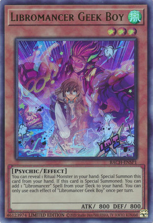 Libromancer Geek Boy [BACH-ENSP1] Ultra Rare | GnG Games