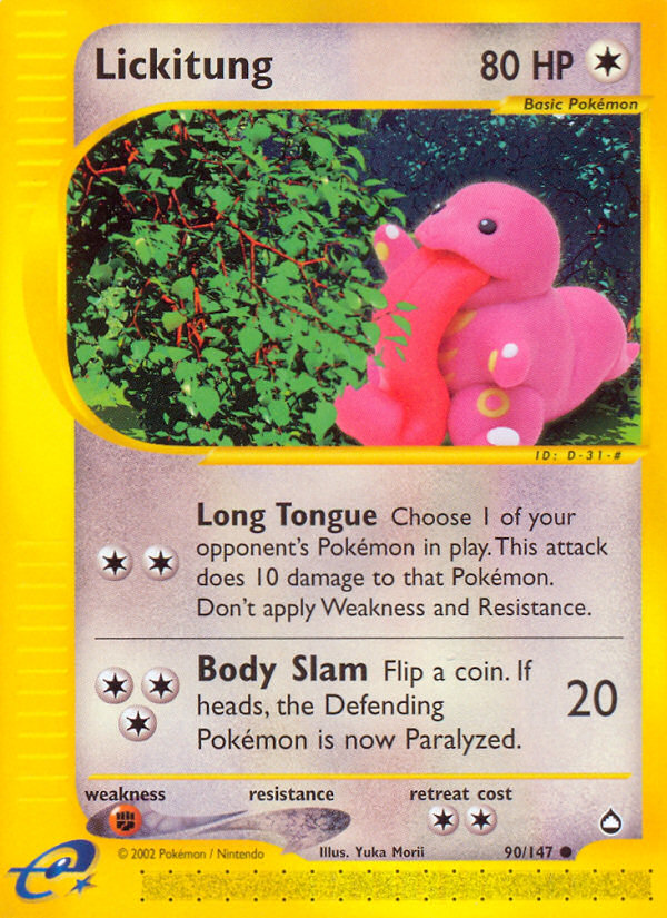 Lickitung (90/147) [Aquapolis] | GnG Games