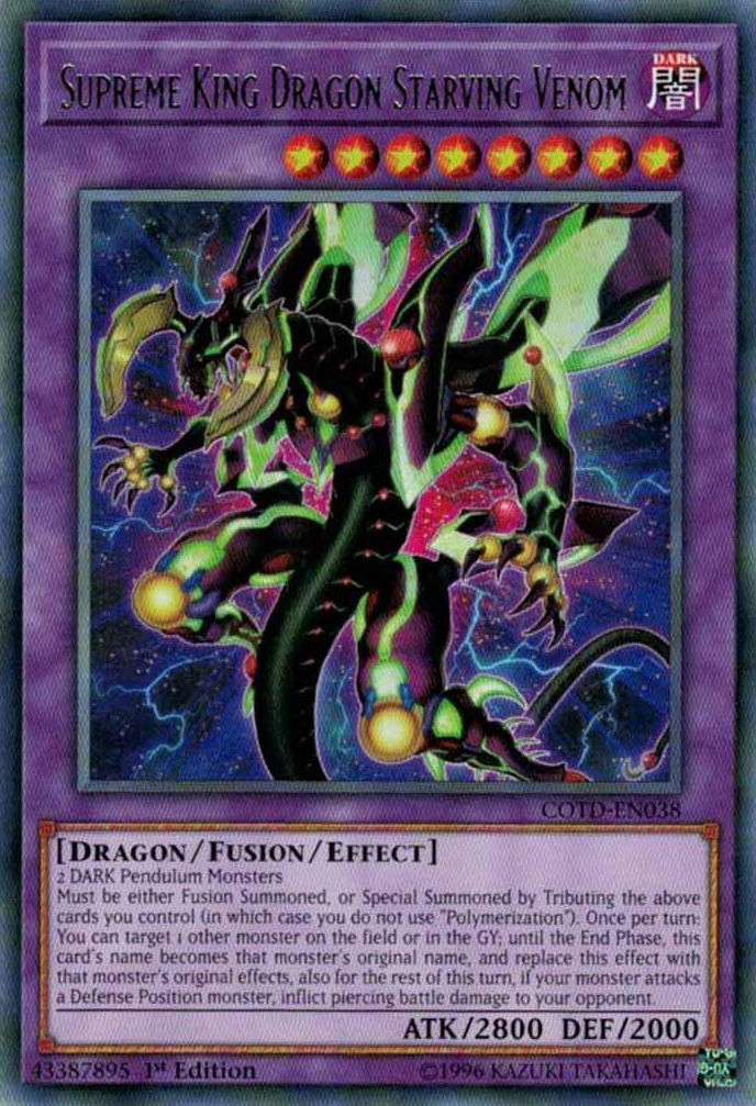 Supreme King Dragon Starving Venom [COTD-EN038] Rare | GnG Games