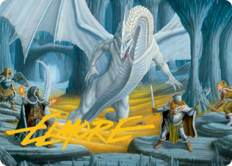 Cave of the Frost Dragon Art Card (Gold-Stamped Signature) [Dungeons & Dragons: Adventures in the Forgotten Realms Art Series] | GnG Games