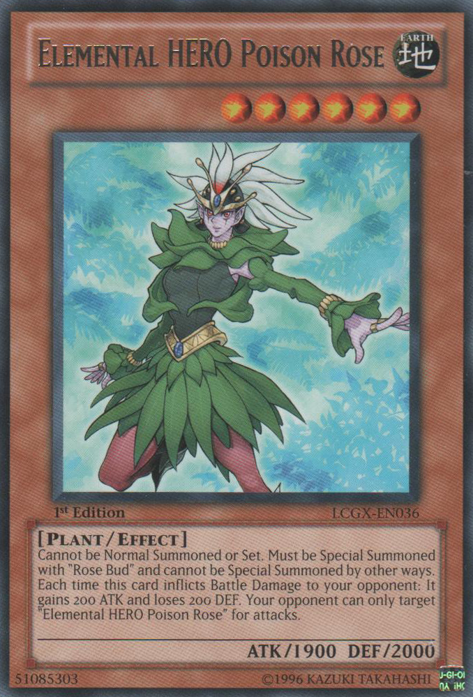 Elemental HERO Poison Rose [LCGX-EN036] Rare | GnG Games