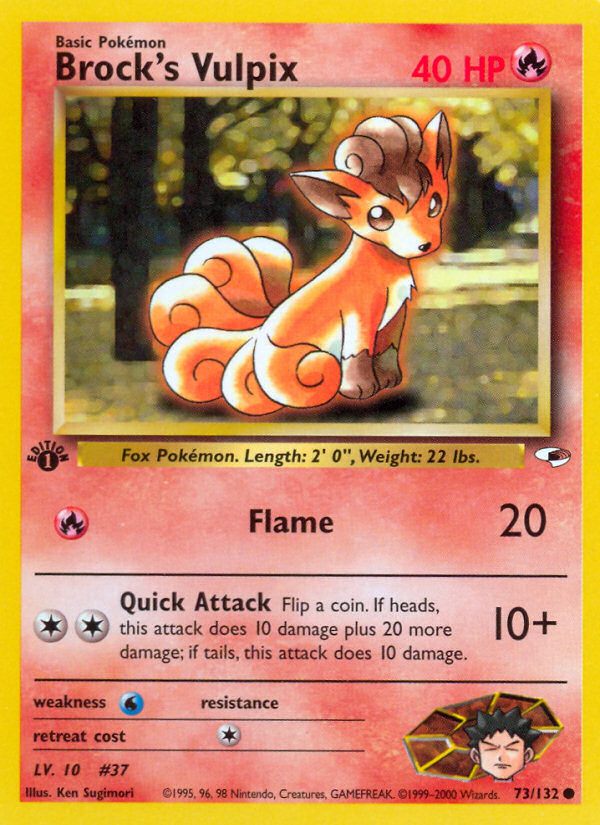 Brock's Vulpix (73/132) [Gym Heroes 1st Edition] | GnG Games