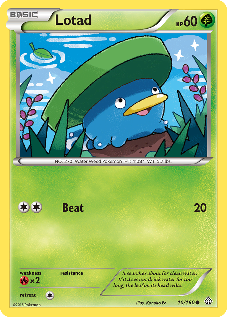 Lotad (10/160) [XY: Primal Clash] | GnG Games