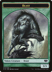 Elemental // Beast (019/036) Double-sided Token [Commander 2014 Tokens] | GnG Games