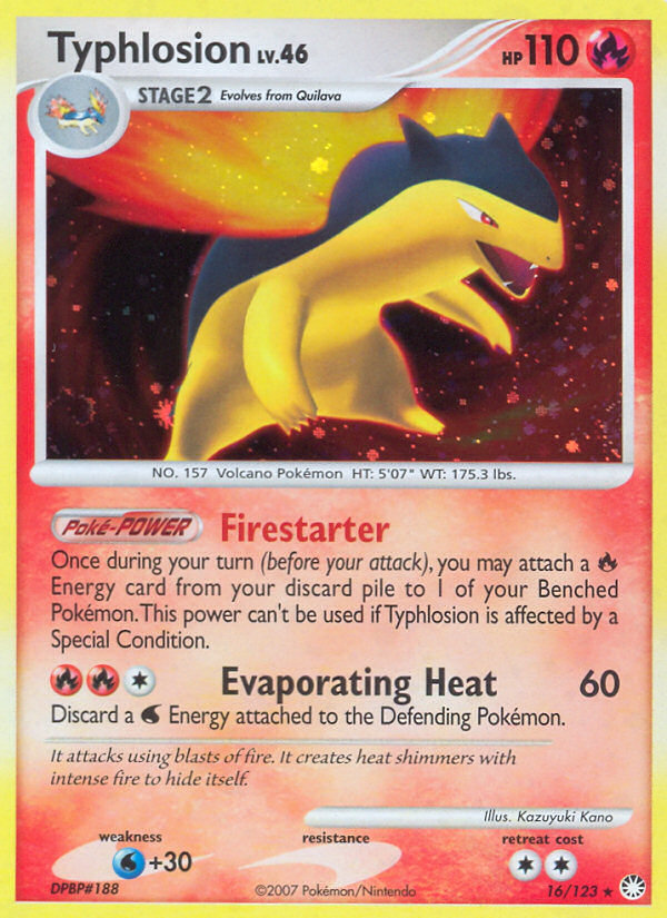 Typhlosion (16/123) [Diamond & Pearl: Mysterious Treasures] | GnG Games