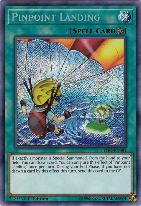 Pinpoint Landing [CYHO-EN081] Secret Rare | GnG Games