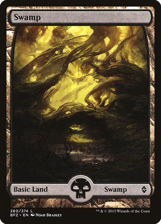 Swamp (260) - Full Art [Battle for Zendikar] | GnG Games