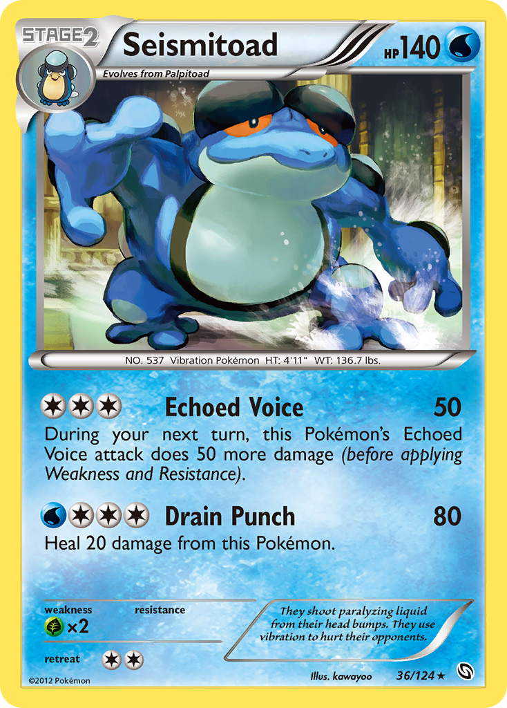 Seismitoad (36/124) [Black & White: Dragons Exalted] | GnG Games