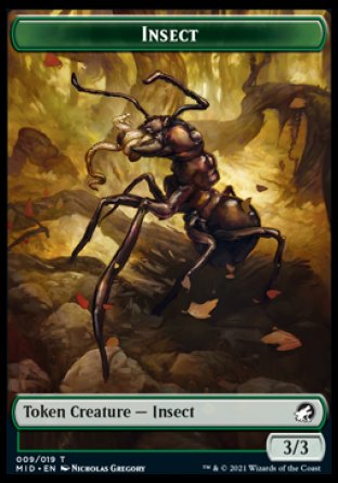 Insect Token [Innistrad: Midnight Hunt Tokens] | GnG Games