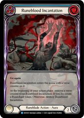 Runeblood Incantation (Blue) [EVR109] (Everfest)  1st Edition Extended Art Rainbow Foil | GnG Games