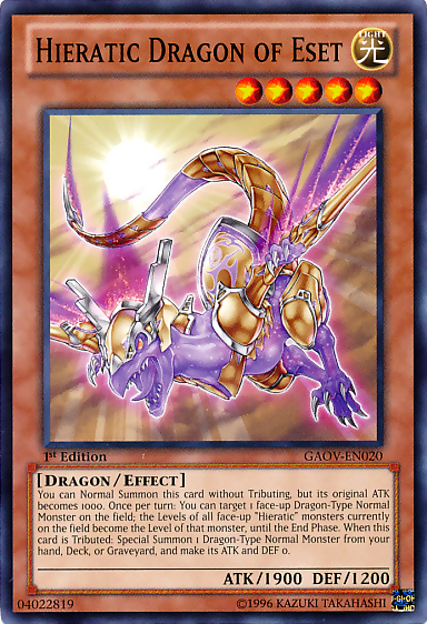 Hieratic Dragon of Eset [GAOV-EN020] Common | GnG Games