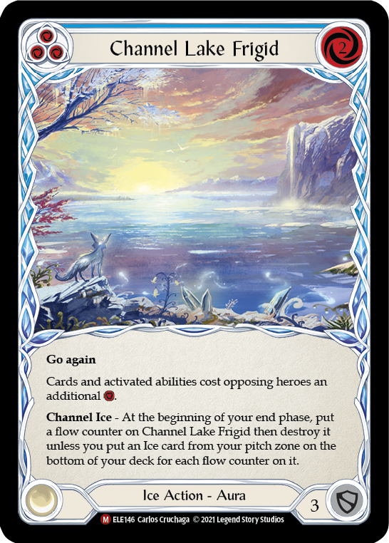 Channel Lake Frigid (Alternate Art) [ELE146] (Tales of Aria)  1st Edition Rainbow Foil | GnG Games