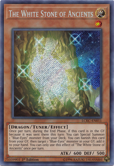 The White Stone of Ancients [LCKC-EN011] Secret Rare | GnG Games