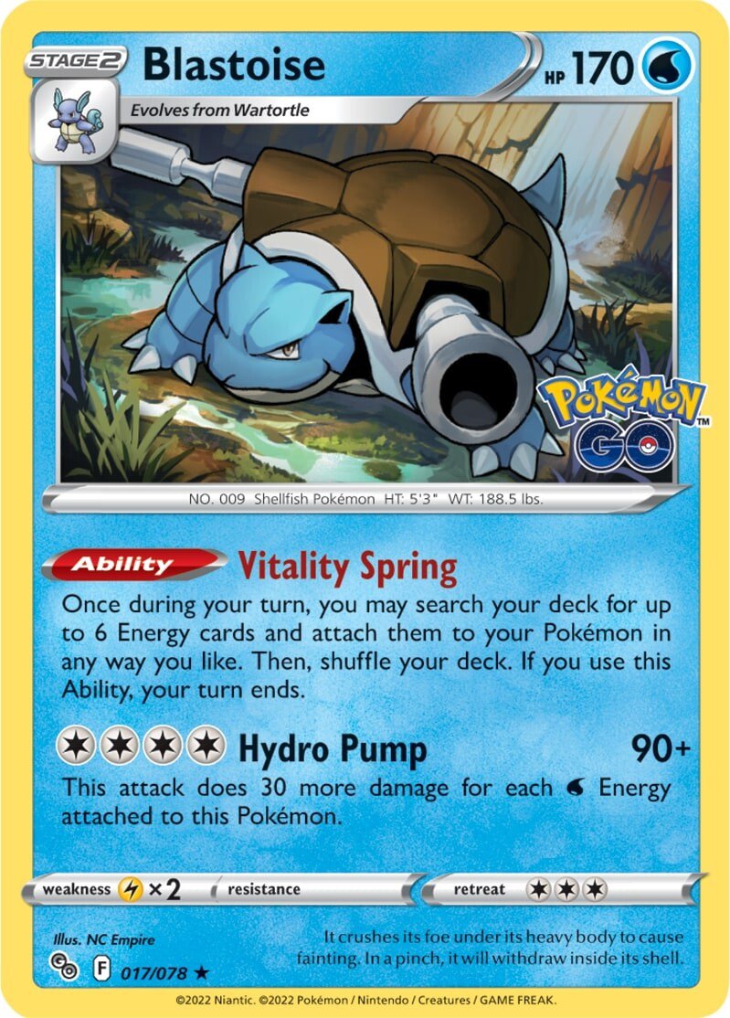 Blastoise (017/078) [Pokémon GO] | GnG Games