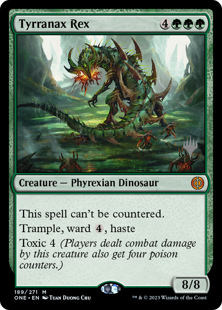 Tyrranax Rex (Promo Pack) [Phyrexia: All Will Be One Promos] | GnG Games