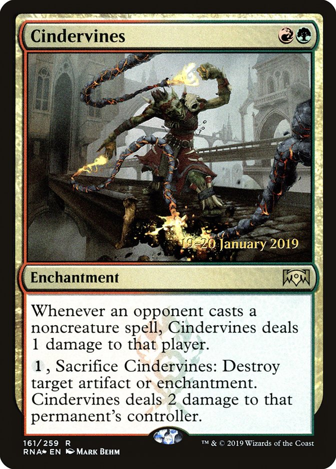 Cindervines [Ravnica Allegiance Prerelease Promos] | GnG Games