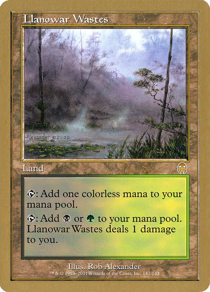 Llanowar Wastes (Jan Tomcani) [World Championship Decks 2001] | GnG Games