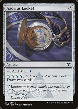 Azorius Locket [Ravnica Allegiance] | GnG Games