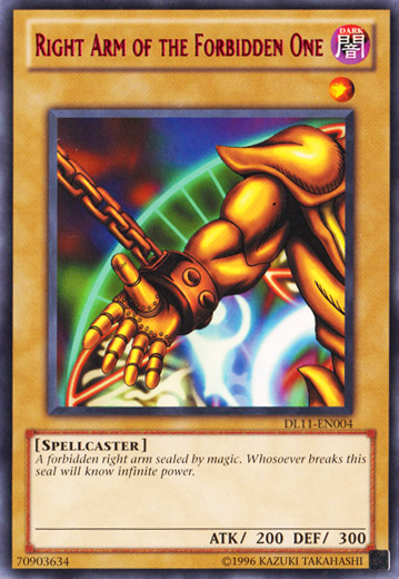 Right Arm of the Forbidden One (Red) [DL11-EN004] Rare | GnG Games