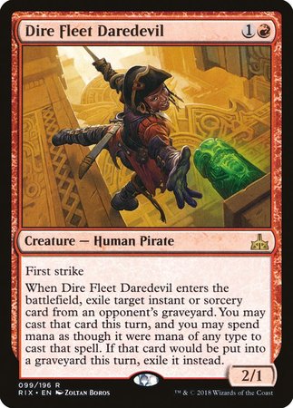 Dire Fleet Daredevil [Rivals of Ixalan] | GnG Games