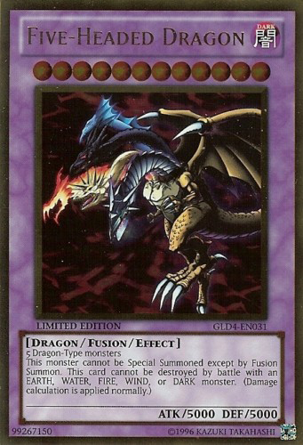 Five-Headed Dragon [GLD4-EN031] Gold Rare | GnG Games