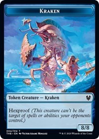 Kraken // Satyr Double-sided Token [Theros Beyond Death Tokens] | GnG Games