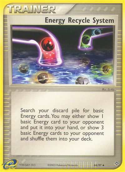 Energy Recycle System (84/97) [EX: Dragon] | GnG Games