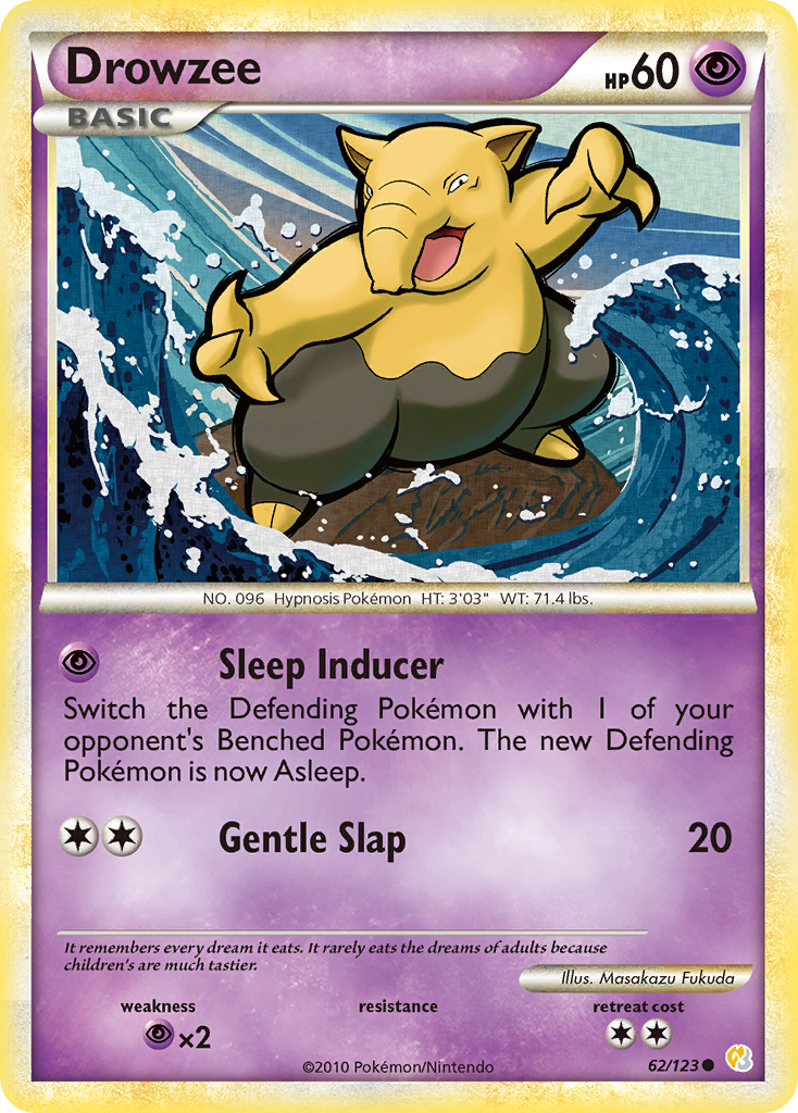 Drowzee (62/123) [HeartGold & SoulSilver: Base Set] | GnG Games