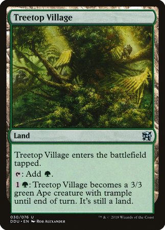 Treetop Village [Duel Decks: Elves vs. Inventors] | GnG Games