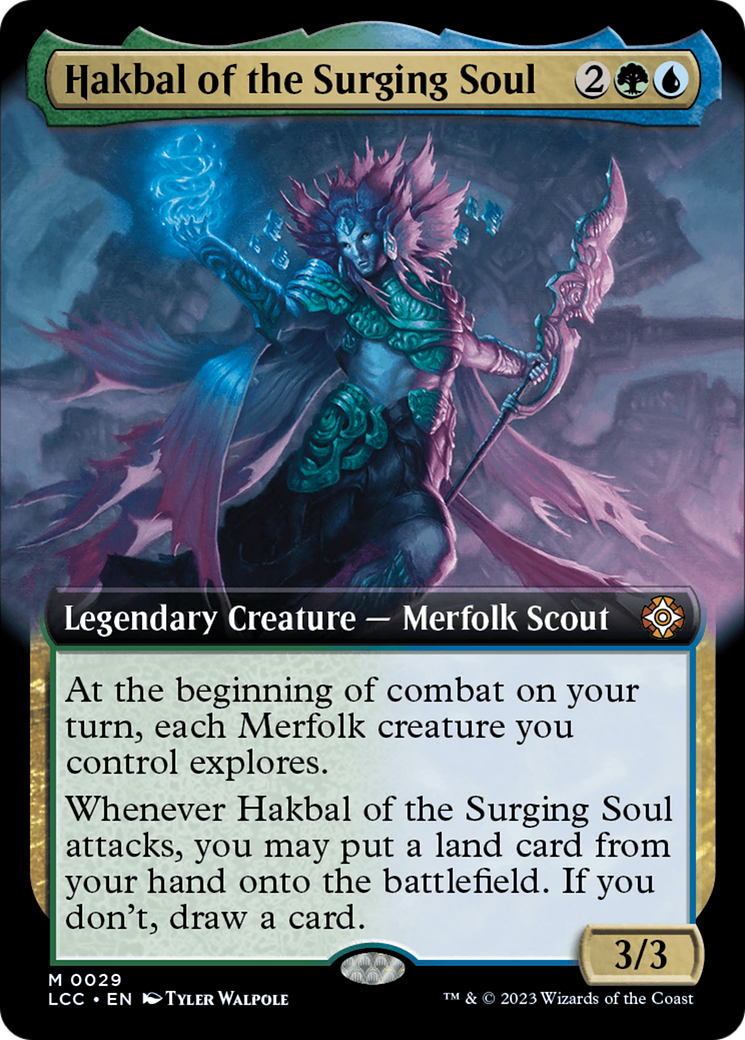 Hakbal of the Surging Soul (Extended Art) [The Lost Caverns of Ixalan Commander] | GnG Games