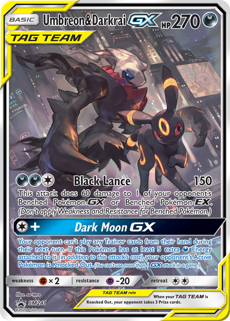 Umbreon & Darkrai GX (SM241) [Sun & Moon: Black Star Promos] | GnG Games