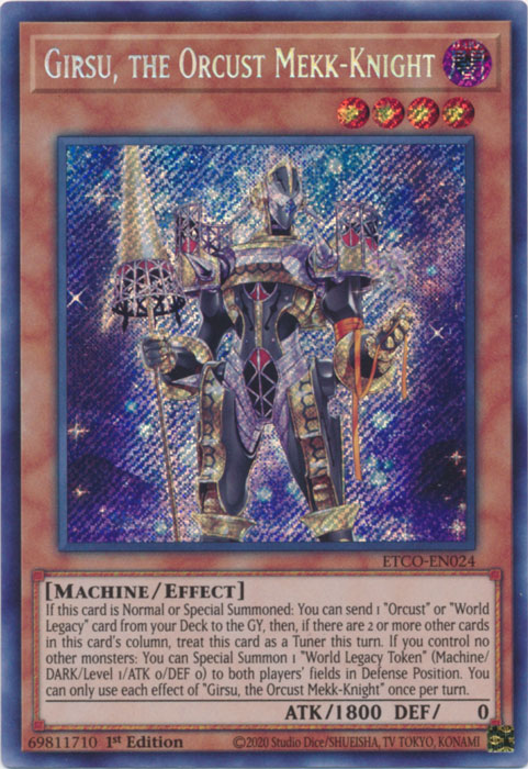 Girsu, the Orcust Mekk-Knight [ETCO-EN024] Secret Rare | GnG Games