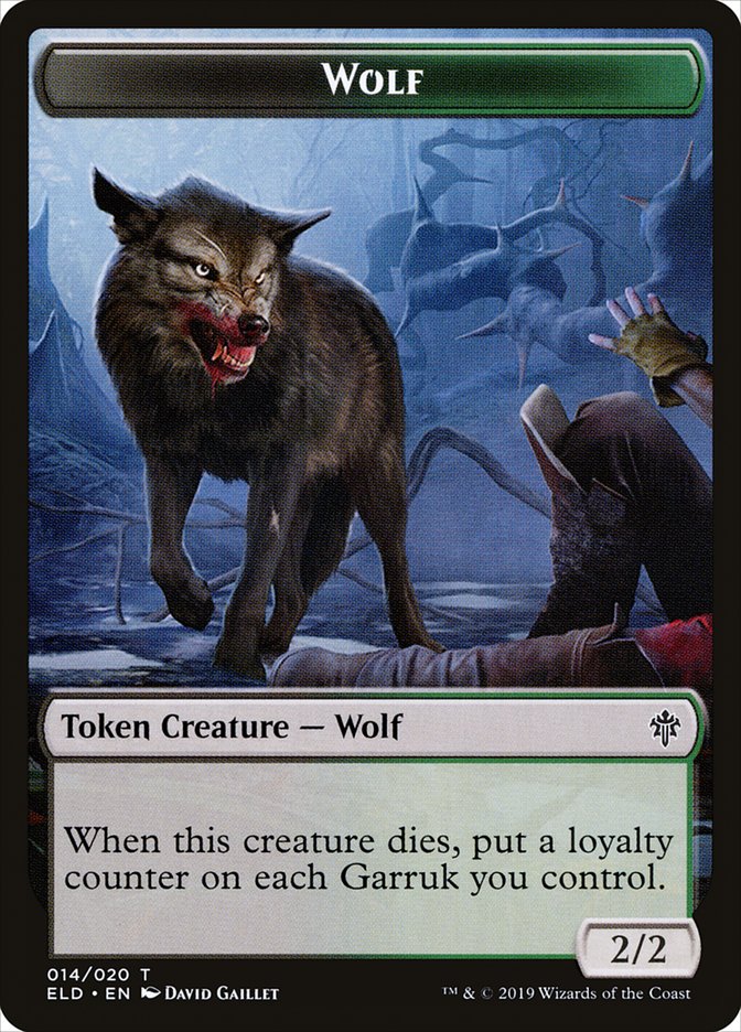 Wolf [Throne of Eldraine Tokens] | GnG Games