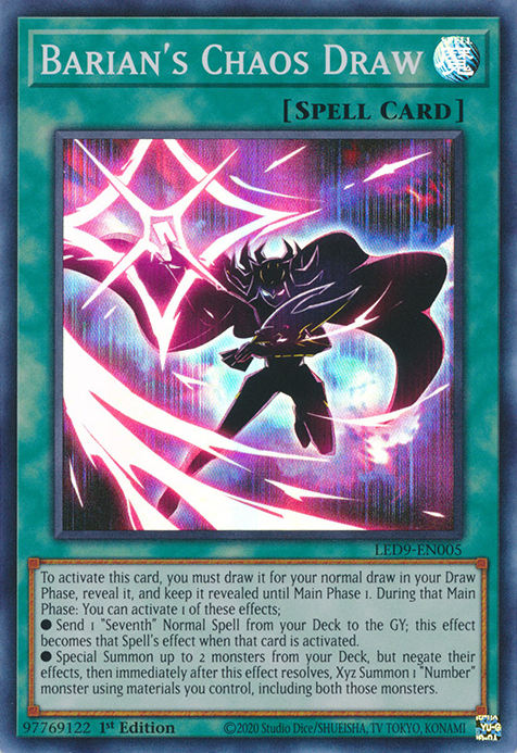 Barian's Chaos Draw [LED9-EN005] Super Rare | GnG Games