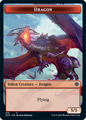 Dragon // Dragon Double-Sided Token [Starter Commander Decks] | GnG Games