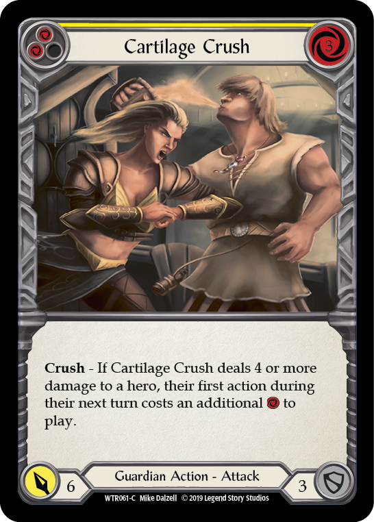 Cartilage Crush (Yellow) [WTR061-C] Alpha Print Rainbow Foil | GnG Games