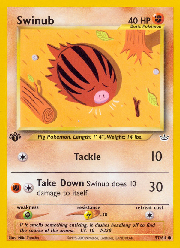 Swinub (57/64) [Neo Revelation 1st Edition] | GnG Games