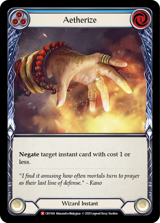 Aetherize [CRU164] 1st Edition Rainbow Foil | GnG Games