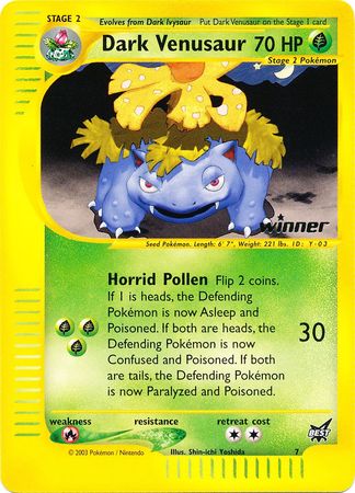 Dark Venusaur (7) (Winner) [Best of Promos] | GnG Games