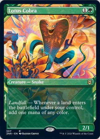 Lotus Cobra (Showcase) [Zendikar Rising] | GnG Games