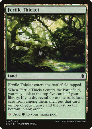 Fertile Thicket [Battle for Zendikar] | GnG Games