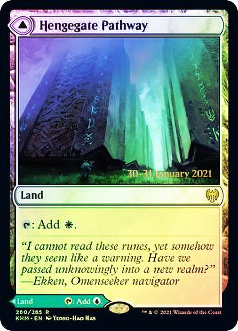 Hengegate Pathway // Mistgate Pathway  [Kaldheim Prerelease Promos] | GnG Games