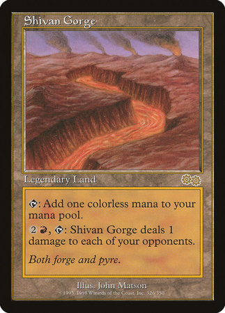 Shivan Gorge [Urza's Saga] | GnG Games