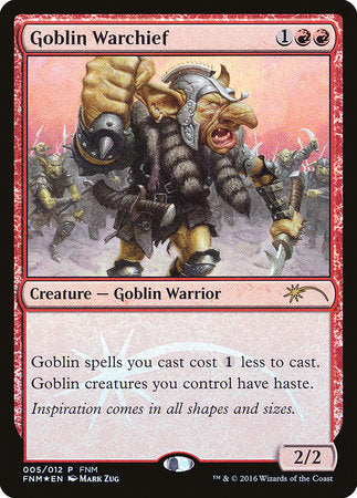 Goblin Warchief (2016) [Friday Night Magic 2016] | GnG Games