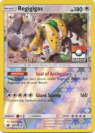 Regigigas (84/111) (League Promo 4th Place) [Sun & Moon: Crimson Invasion] | GnG Games