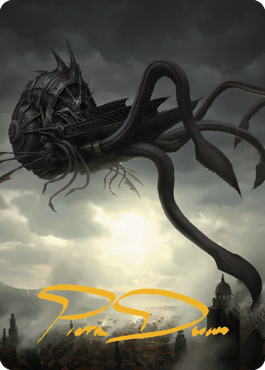 Nautiloid Ship Art Card (Gold-Stamped Signature) [Commander Legends: Battle for Baldur's Gate Art Series] | GnG Games