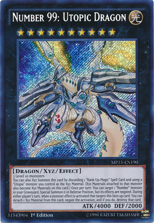 Number 99: Utopic Dragon [MP15-EN190] Secret Rare | GnG Games