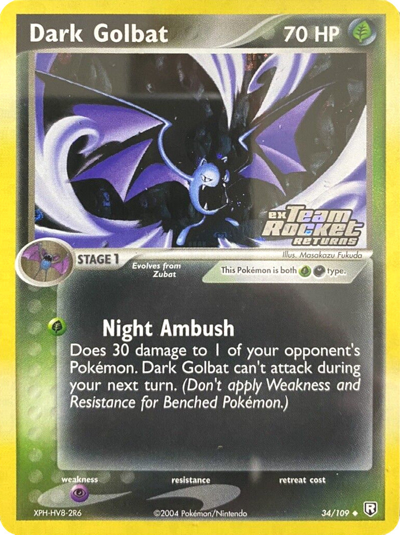 Dark Golbat (34/109) (Stamped) [EX: Team Rocket Returns] | GnG Games