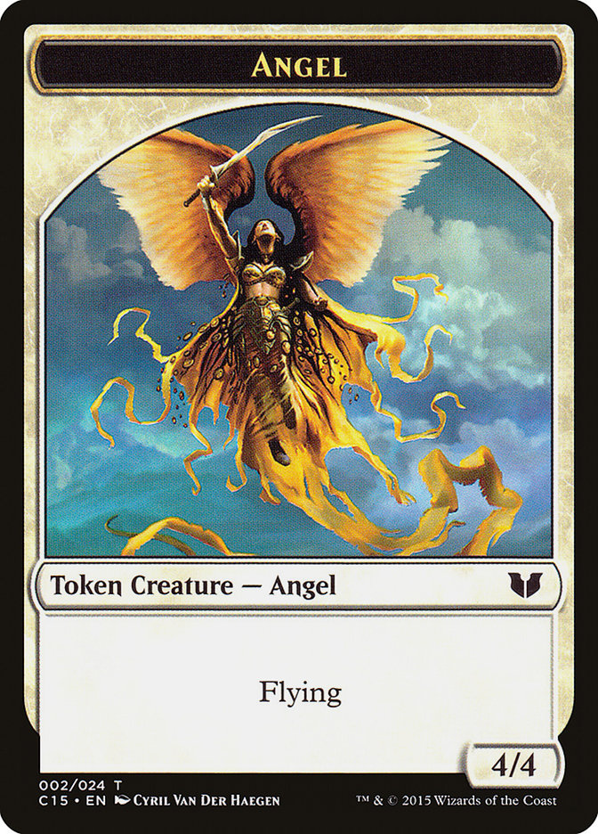 Spirit (022) // Angel Double-Sided Token [Commander 2015 Tokens] | GnG Games