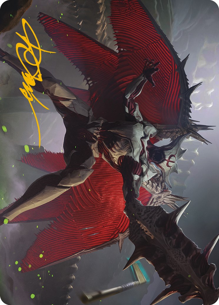 Phyrexian Vindicator Art Card (Gold-Stamped Signature) [Phyrexia: All Will Be One Art Series] | GnG Games